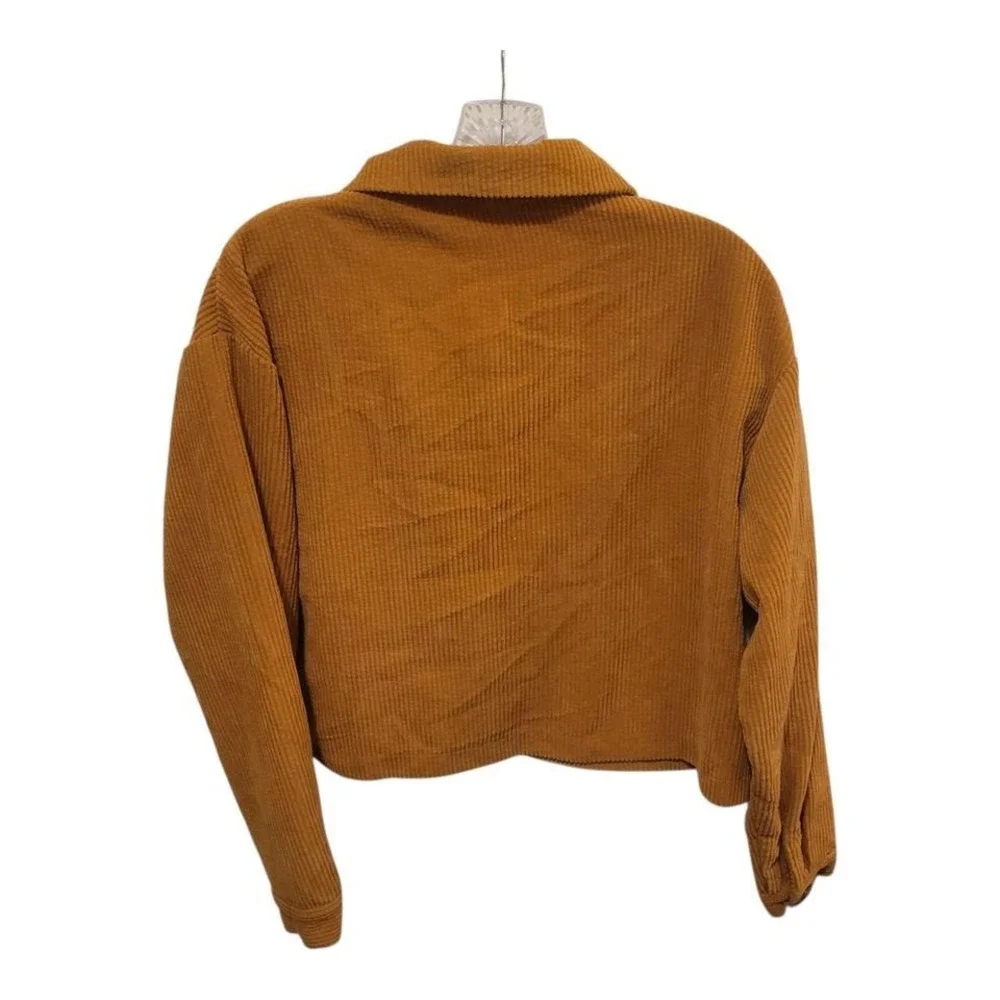 SHEIN Brown corduroy cropped jacket‎ #autumnvibes#cropped#trendy